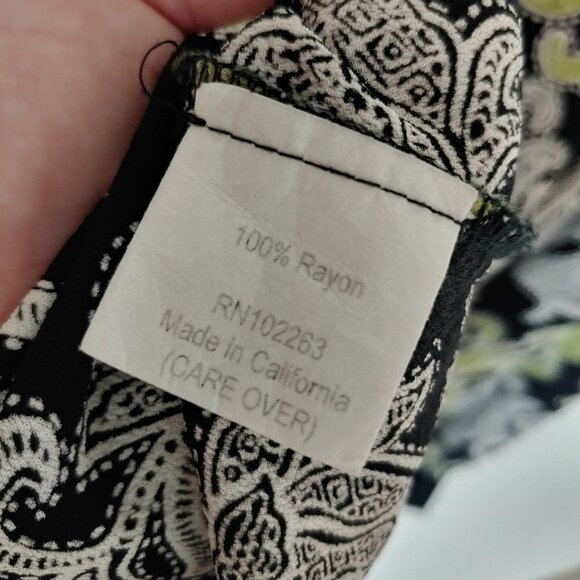 Loco Lindo Vintage Inspired Floral Rayon Ornate Midi Dress Retro Girly Pockets - Picture 8 of 9